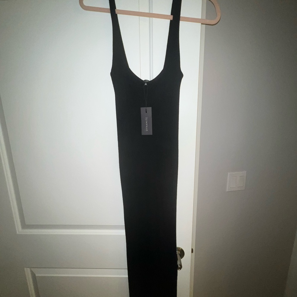 Black Little Black dress with a slit in the side